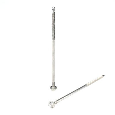 Zinc Hex Washer Head Self-Drilling Screws 150mm for Sandwich Panel Double Thread