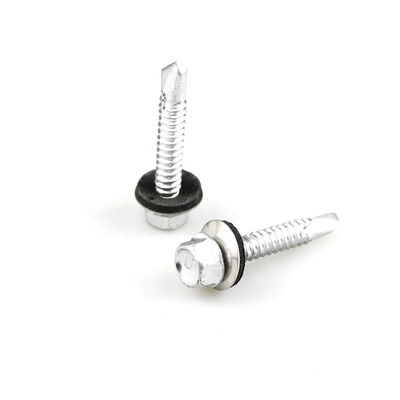 Self Drilling Screws With Epdm Washer 38mm Hex Washer Head Customized Support for Window