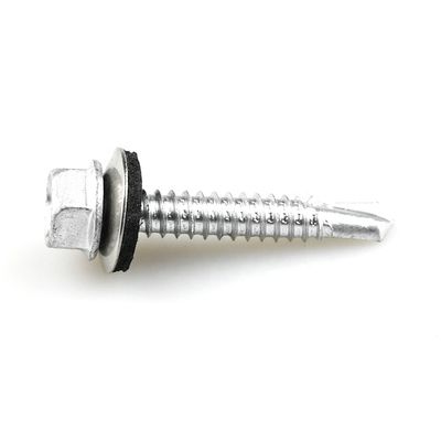 Self Drilling Screws With Epdm Washer 38mm Hex Washer Head Customized Support for Window