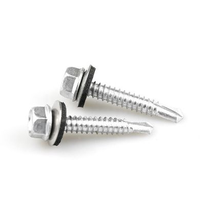 Self Drilling Screws With Epdm Washer 38mm Hex Washer Head Customized Support for Window