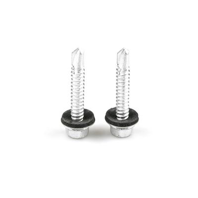 Self Drilling Screws With Epdm Washer 38mm Hex Washer Head Customized Support for Window