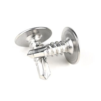 ZINC Finish Stainless Steel Phillips Wafer Head Self Drilling Screws for Wood Structure