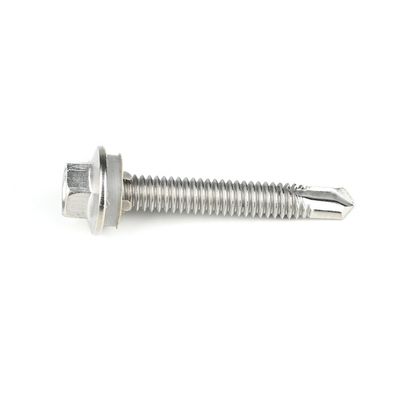 Customized Tek Black HEX Washer Head Self Drilling Screws for Metal Wood M3.5-M6.3