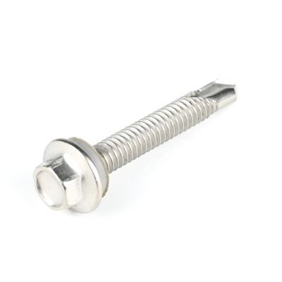 Customized Tek Black HEX Washer Head Self Drilling Screws for Metal Wood M3.5-M6.3