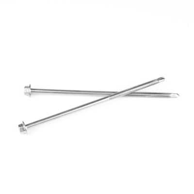 Wood Structure Self Drilling Screws 5.5x140mm with Hex Washer Head and Partial Thread