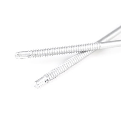 Coating Stainless Steel Self-Drilling Screws 6.3x180mm with Bonded Washer and Round Head