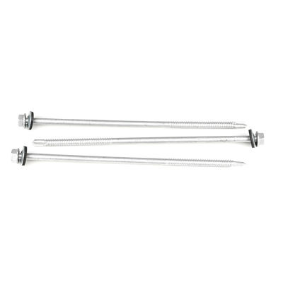 Coating Stainless Steel Self-Drilling Screws 6.3x180mm with Bonded Washer and Round Head