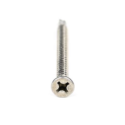 Flat Head Phillips 50mm Self Drilling Screws Tek Lag Bolts Stainless Steel Customized
