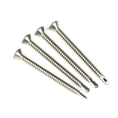 Flat Head Phillips 50mm Self Drilling Screws Tek Lag Bolts Stainless Steel Customized