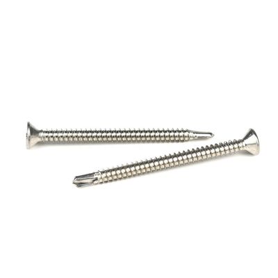 Flat Head Phillips 50mm Self Drilling Screws Tek Lag Bolts Stainless Steel Customized