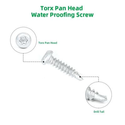 Pan Head Torx Drive Self Drilling Tapping Screw for Metal in 304 Stainless Steel
