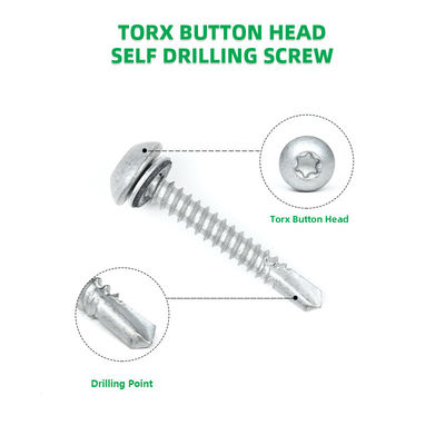 Easy and Durable Installation Stainless Steel Self Drilling Screws with EPDM Washer