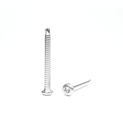 Rust Proof SUS410 Stainless Steel Self Drilling Screw With Wafer Head Style For Pvc Roof