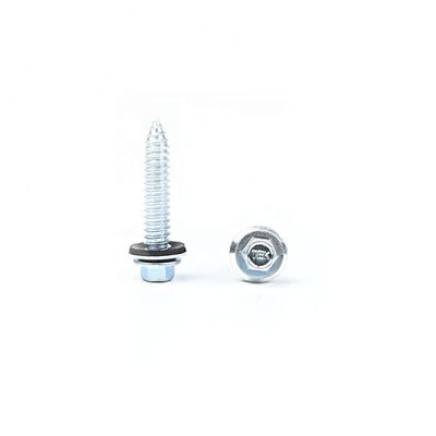 Self Drilling Self Tapping Screws With EPDM Washer For Sheet Metal Customized Support
