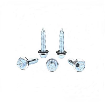 Self Drilling Self Tapping Screws With EPDM Washer For Sheet Metal Customized Support