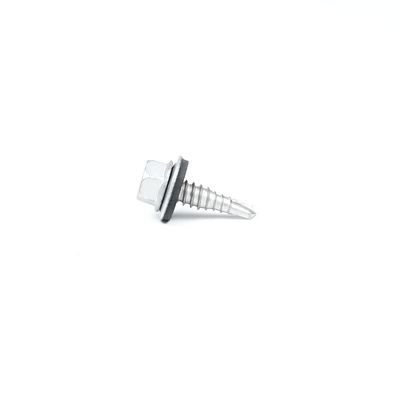 Flat Head Stainless Steel Hex Flange Self Drilling Screw With EPDM Washer for Durable