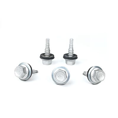 Flat Head Stainless Steel Hex Flange Self Drilling Screw With EPDM Washer for Durable