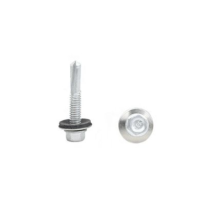 SS410 Flange Hex Head Stainless Steel Self Tapping Drilling Screws With EPDM Washer