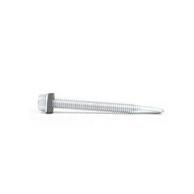 Self Drilling Stainless Steel Flange Hex Head Metal Screws Phillips Cross Recess INCH
