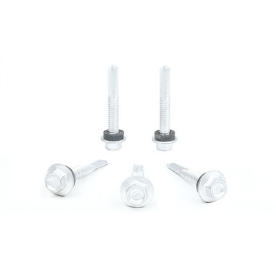 38mm Self-Drilling SUS410 Stainless Steel Hex Screw with Flange Head and EPDM Washer