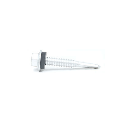 38mm Self-Drilling SUS410 Stainless Steel Hex Screw with Flange Head and EPDM Washer
