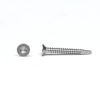 Yellow Stainless Steel Sus 304 Csk Torx Flat Head Self Drilling Screws Inox 3.9x25mm