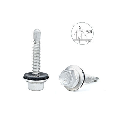 410 Hex Flange Coating 5.5x25mm Self-Drilling Tek Screw for Wall Cladding Sheet Purlin
