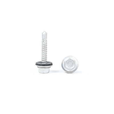 410 Hex Flange Coating 5.5x25mm Self-Drilling Tek Screw for Wall Cladding Sheet Purlin