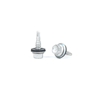 1/4x7/8'' Stainless Steel Zinc Alloy Coated Hex Flange Purlin Screws for Building Envelope System