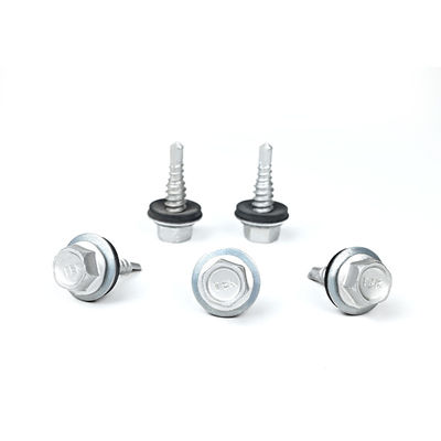1/4x7/8'' Stainless Steel Zinc Alloy Coated Hex Flange Purlin Screws for Building Envelope System