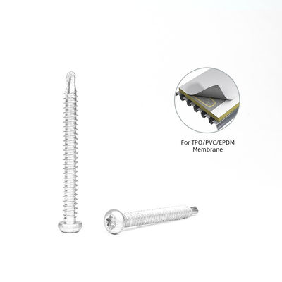 6.3x65 TPO PVC Ply Membrane Stainless Steel 304 Bi-Metal Torx Button Head Waterproof Screw