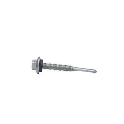 Zinc Alloy Coated Hex Flange Head Self Drilling Screw Tek 7 For Installation 5.5x50