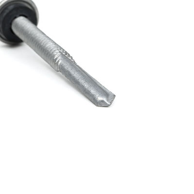 Zinc Alloy Coated Hex Flange Head Self Drilling Screw Tek 7 For Installation 5.5x50
