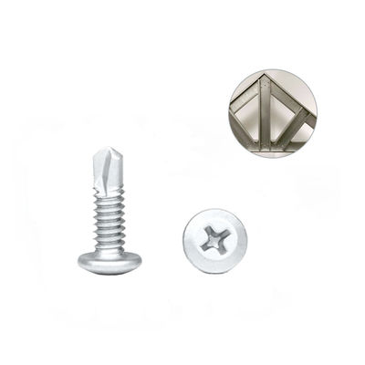 10x16 Stainless Steel Self Drilling Wafer Head Screws for Steel Frame 100% QC Tested