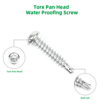 Standard Self Tapping Pan Head Screws for TPO/PVC/EPDM Roofing Membrane Waterproofing
