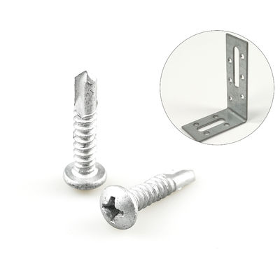 Zinc Alloy Coated 5.5x25 Phillips Pan Head Bimetal Roofing Screw for Roof Corner Brace