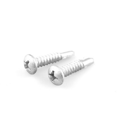 Zinc Alloy Coated 5.5x25 Phillips Pan Head Bimetal Roofing Screw for Roof Corner Brace