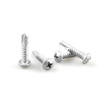 Zinc Alloy Coated 5.5x25 Phillips Pan Head Bimetal Roofing Screw for Roof Corner Brace