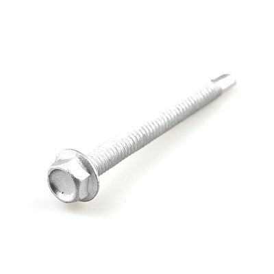 Zinc Alloy Coated Hex Flange 6.3x65 Bi-Metal 304 Framing Screw for Wall Cladding Sheet To Purlin