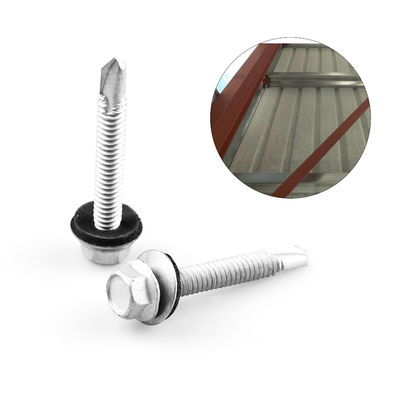 6.3x45 Hex Flange Self-Drilling Screw for Wall Cladding Panel to Purlin Waterproof