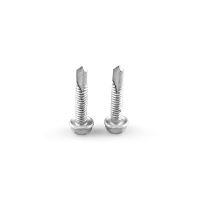 Standard Coating 4.8x25 Hex Flange Bimetal Stainless Steel Hex Head Self-Drilling Screws For Steel Frame Joint
