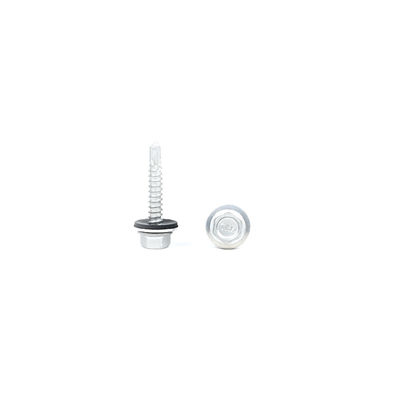 Zinc Alloy Coated Hex Flange Bimetal Tek Screws for Self Drilling on Metal Roofing