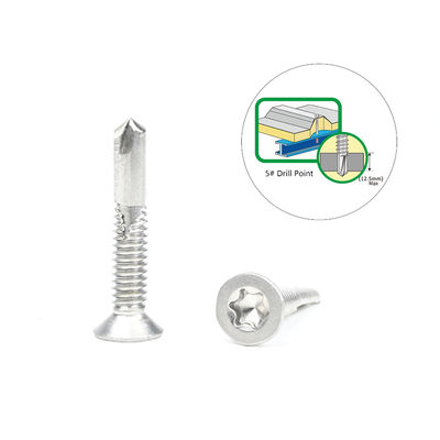 Installation 5.5x32 Stainless Steel Torx Csk Head Tek Screw for Fastening Timber To Purlin