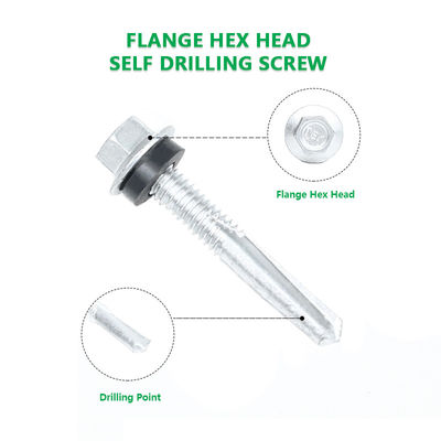 5.5x38 Self-Drilling Stainless Steel Dovetail Screw for Roof Color Steel Tile