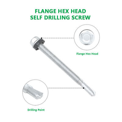 Contact Customer Service for Customized 5.5x63 Flange Hex Head Self-Drilling Screw