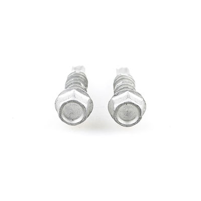 Zinc Alloy Coated 6.3x25 Bimetal Screw Self Drilling Screw Hex Washer Head Tek Screw For Corner Brace