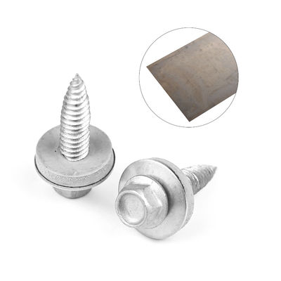 HEX Head Sheet Metal Screw for 1mm 1mm Metal Plate Stitching in Stainless Steel Bimetal