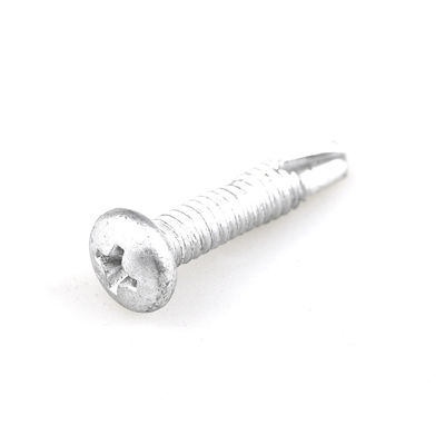 Coated Pan Head Screws With Cross Recess Roofing Screw For Metal Roof Purlin Connection