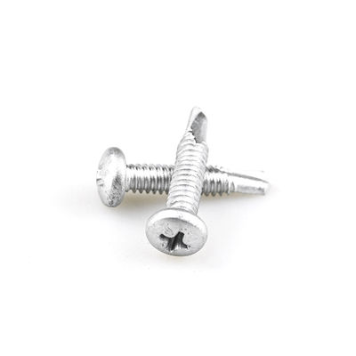 Coated Pan Head Screws With Cross Recess Roofing Screw For Metal Roof Purlin Connection