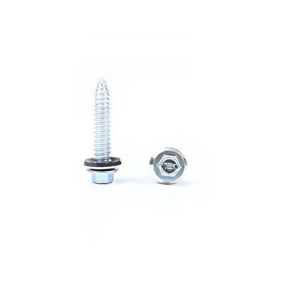 White Zinc Plated Hex Sheet Metal Screw for Stainless Steel Roofing Strengthening